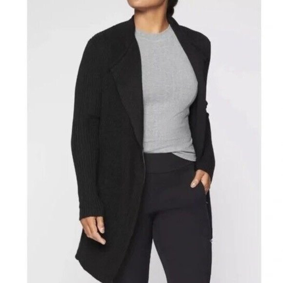 ATHLETA Sentinel Thermolite Sweater Coat in Black Size M - Picture 1 of 9